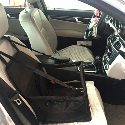 Basket-Style Pet Car Seat with Thickened Cushion