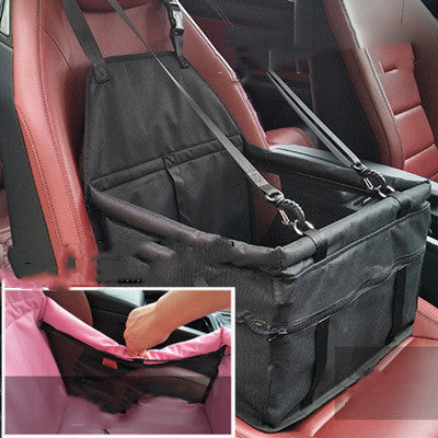 Basket-Style Pet Car Seat with Thickened Cushion
