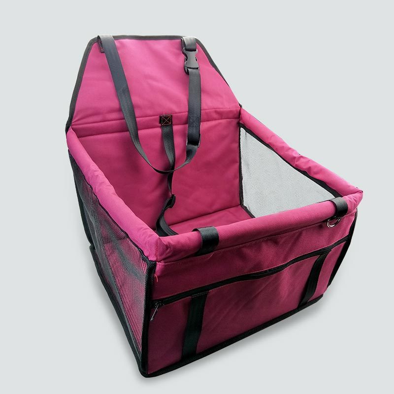 Basket-Style Pet Car Seat with Thickened Cushion