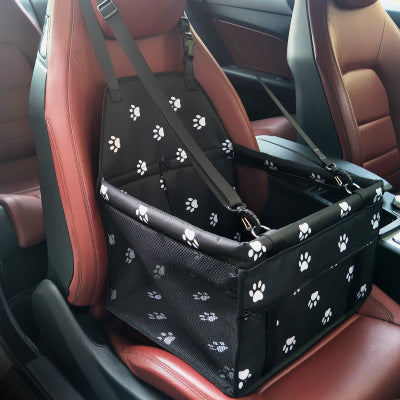 Basket-Style Pet Car Seat with Thickened Cushion