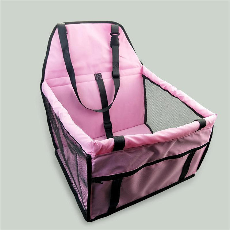 Basket-Style Pet Car Seat with Thickened Cushion