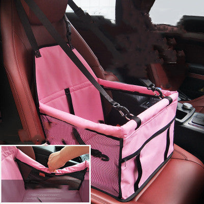 Basket-Style Pet Car Seat with Thickened Cushion