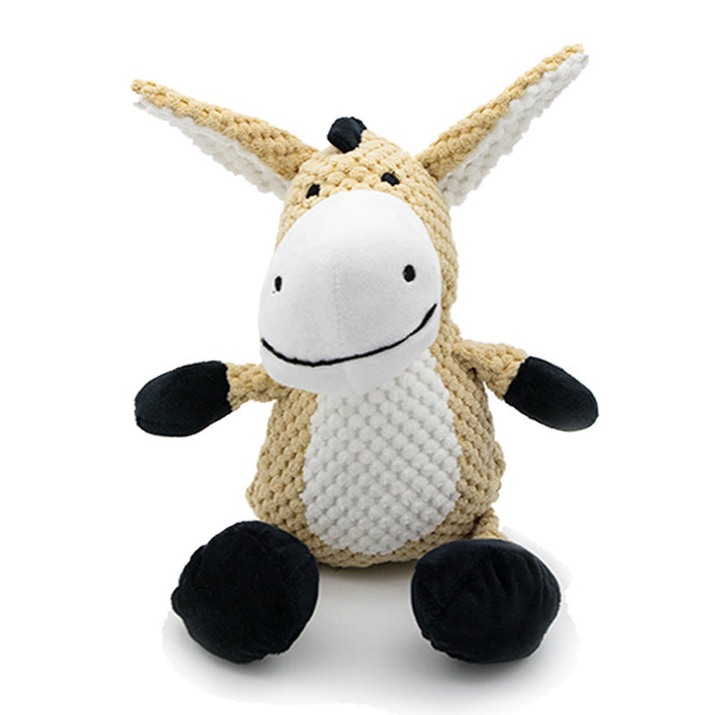 Squeaky Animal Buddy Chew Toy