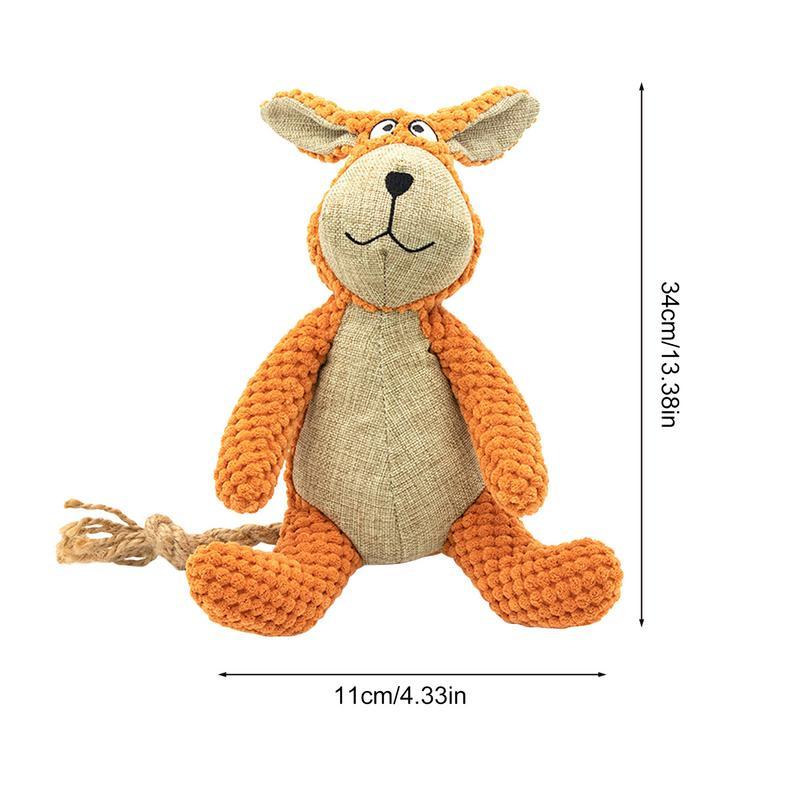Squeaky Animal Buddy Chew Toy
