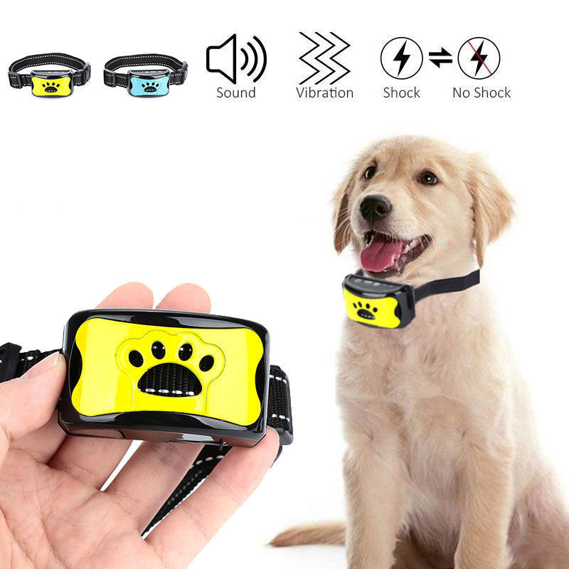 Smart Anti-Bark Dog Collar – Waterproof , Safe Vibration & Sound Training Device