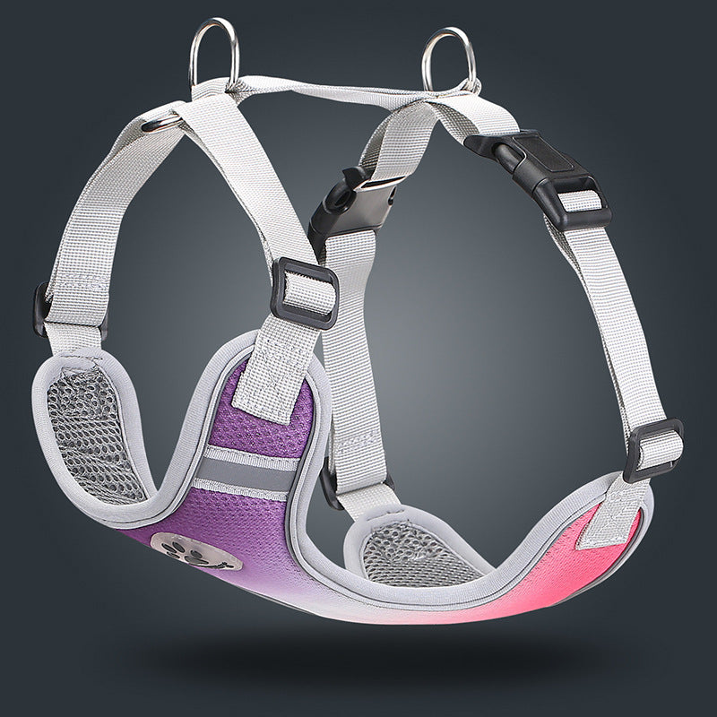 GlowStride Reflective Gradient Dog Harness