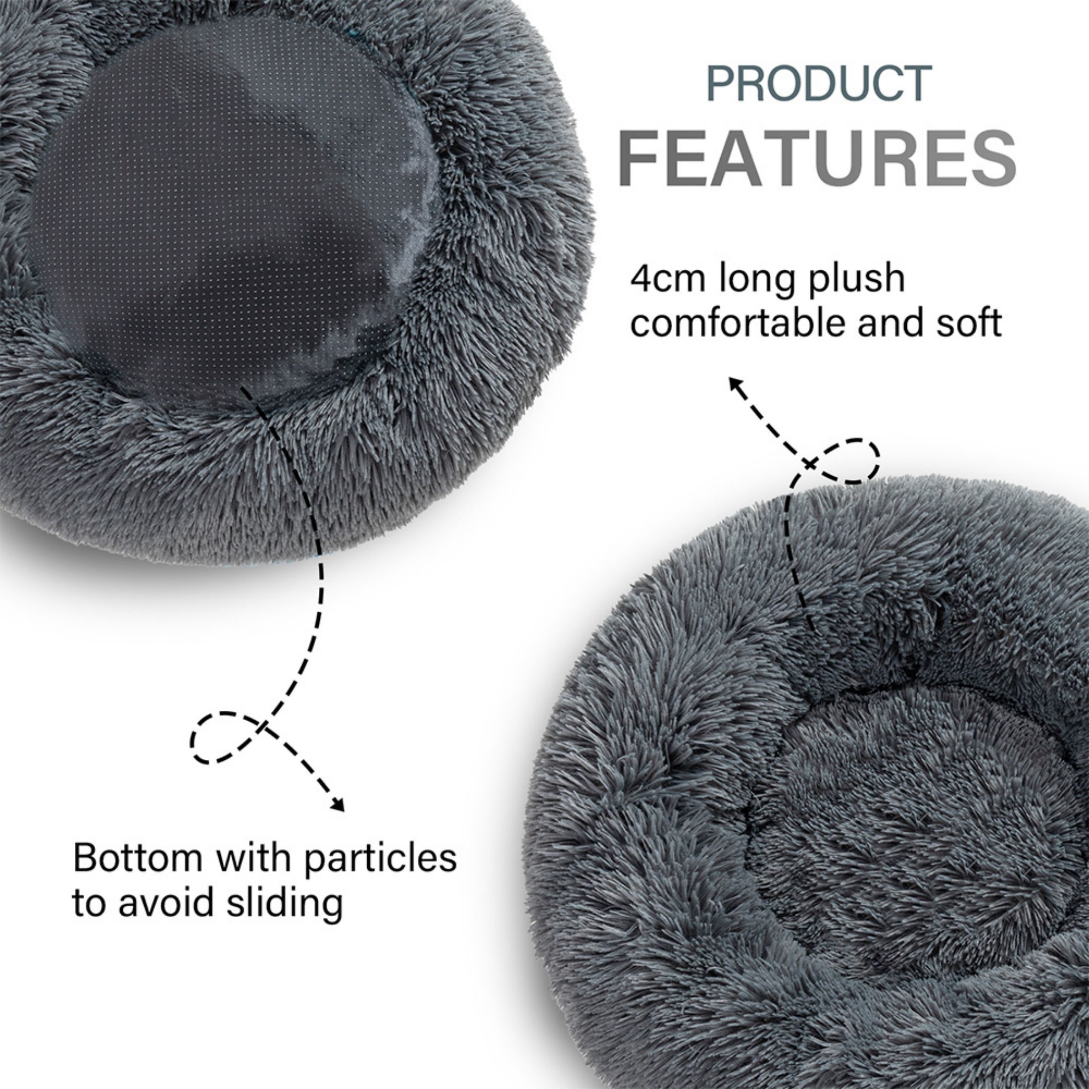 Cozy Calming Dog Bed – Plush Anti-Anxiety Nest for Better Sleep
