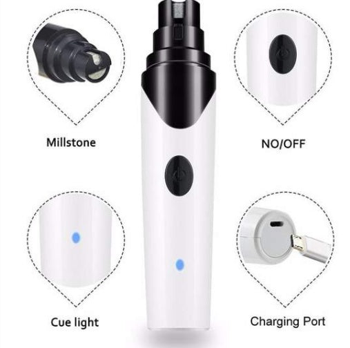 Quiet Electric Pet Nail Grinder – Safe & Painless Dog Nail Trimmer