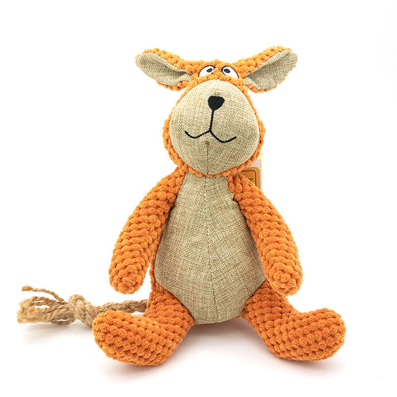 Squeaky Animal Buddy Chew Toy